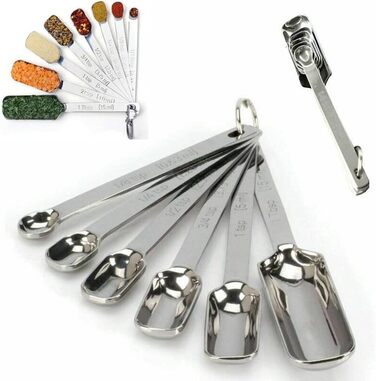 Набір мірних ложок Buy-Simplicity® 6шт з нержавіючої сталі для кухні