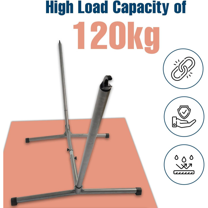 AMAZONAS Hammock Stand Sumo RockStone made of powder-coated steel for hammocks measuring 270-320 cm and up to 120 kg