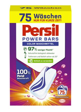 Капсули для прання Persil Power Bars Color для кольорових речей, 60 прань, гігієнічна чистота від 20°C, 2.21 кг