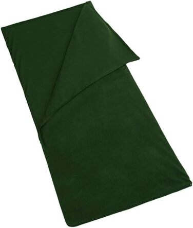 Легкий мікрофлісовий спальний мішок Blanketswarm з блискавкою, для подорожей, кемпінгу, на холодну погоду, із сумкою-чохлом, ковдра та простирадло для вулиці