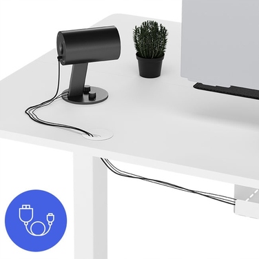Електричний стіл з регулюванням висоти Sense7 Nojo, 140 x 70 x 118 см, білий