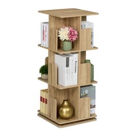 Relaxdays Corner Bookshelf with Wood-Look Finish