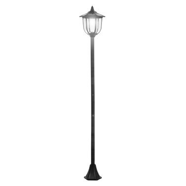 Сонячне освітлення для саду Outsunny – LED ліхтар для саду та тераси, 30/60 люмен, пластик, чорний, Ø26,5 x H177 см. Ідеально підходить для саду та тераси.