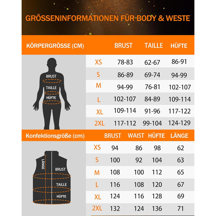 Тепла жилетка для жінок з акумулятором 18400mAh 7.4V – 8 зон нагріву, водовідштовхувальна, легка, пральна, для активного відпочинку, чорна