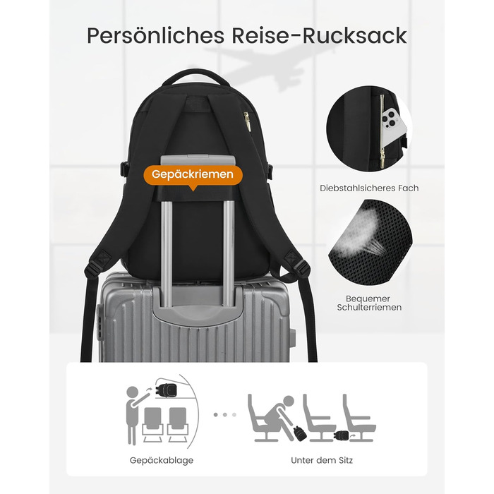 LOVEVOOK Рюкзак для жінок, 15.6 дюймів, водонепроникний, для школи, підлітка, елегантний, для роботи, навчання, подорожей, універсальний, чорно-бежево-коричневий