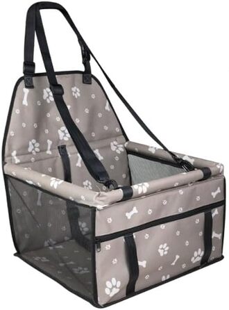 Автомобільний лежак для собак, переноска для тварин у машину, аксесуари для собак - 40x33x25 см (Сірий)
