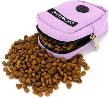 Сумка для ласощів та пакетиків для вигулу собак COOWONE, рожева (фіолетова)