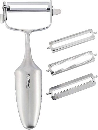 Global Vegetable Peeler - Stainless Steel Vegetable Peeler with 3 Blades Fruit Peeler