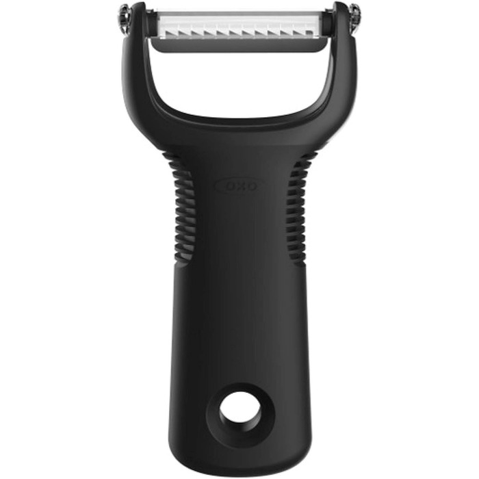 Овочечистка OXO Good Grips з нержавіючої сталі для жульєну, чорна