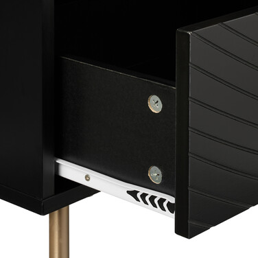 Relaxdays Nightstand with 2 Drawers