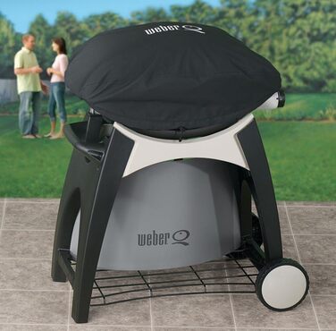 Преміум чохол Weber для гриля Q200/Q2000, водонепроникний, UV-захист, дихаючий, чорний, з липучкою, для барбекю
