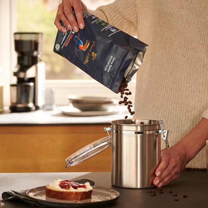 Кава Tchibo Aromadose, 500г, нержавіюча сталь, аромостійкий контейнер (срібний)