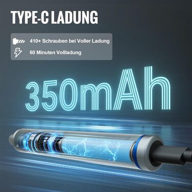 WORKPRO Набір викруток 42-в-1 електричний, для точних ремонтів телефонів, годинників, камер, з 36 бітами S2, магнітною коробкою, зарядкою Type-C