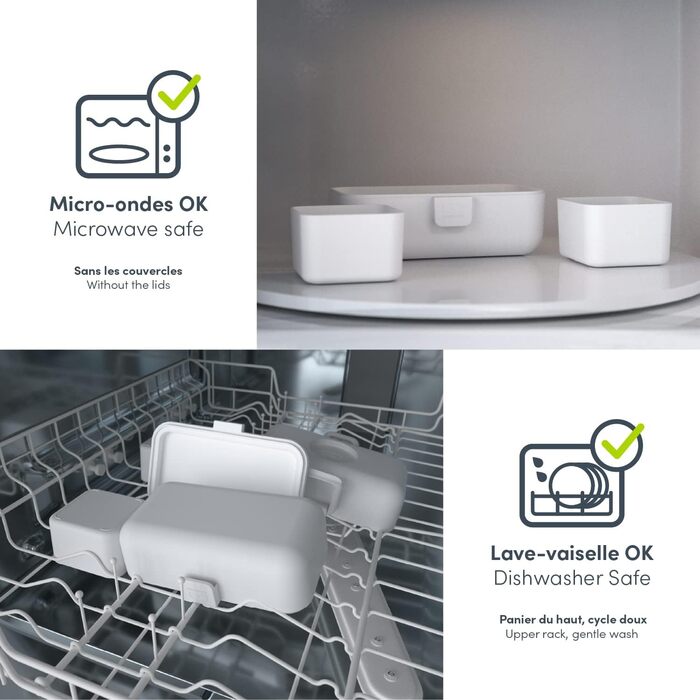 Monbento Brotdose Kinder MB Tresor – ланчбокс для дітей з 3 відділеннями – блакитний вовк