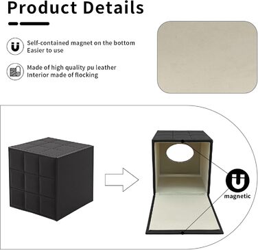 Скляна коробка для серветок прямокутна, чорна в клітинку, для ванної, тумбочки, авто, офісу