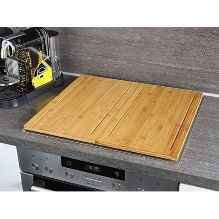 Бамбукові кришки для плити та обробні дошки HeRo24, 2 шт, 50x28 см