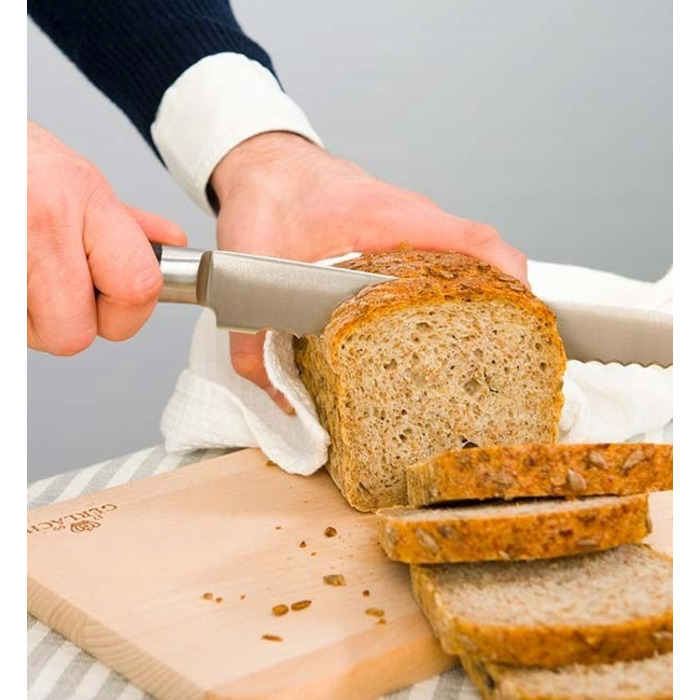 Набір ножів Gerlach Deco Black (5 предметів) у дерев'яному блоці з дощекою та точилом