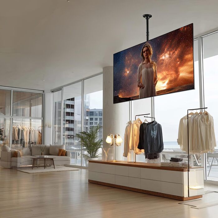Стельовий кронштейн для телевізора Maclean MC-803 універсальний (OLED, QLED, LED, LCD, Plasma), 23-100 дюймів, до 50 кг, VESA до 600x400