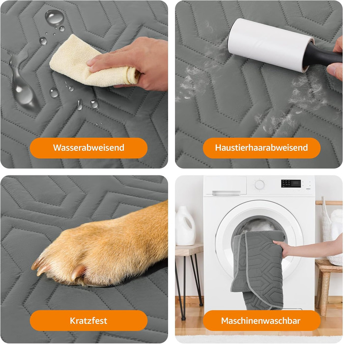Водонепроникний плед для собак Pick for Life: захист дивану та ліжка. Плед для тварин, 97 x 190 см, придатний для прання. Підходить для собак та котів.