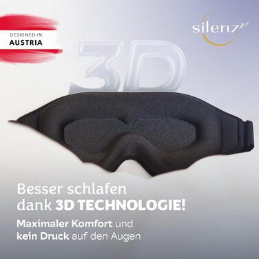 Преміум маска для сну 3D - комфортна пов'язка на очі для жінок та чоловіків - повна темрява, преміум якість, рожевий колір, 1 шт.