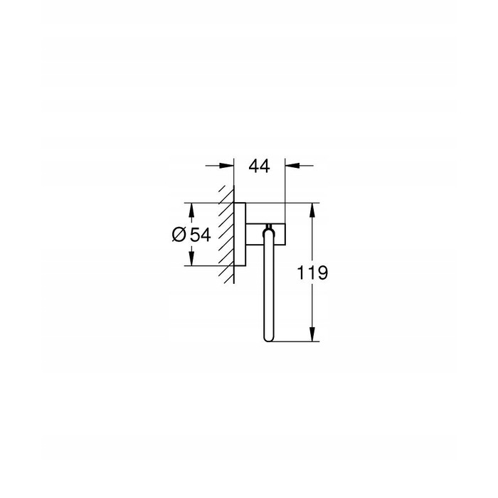 Тримач для туалетного паперу Grohe Essentials 40689AL1