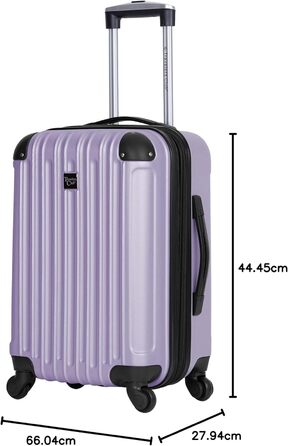 Набір валіз Travelers Club Midtown 4 шт. (фіалковий)