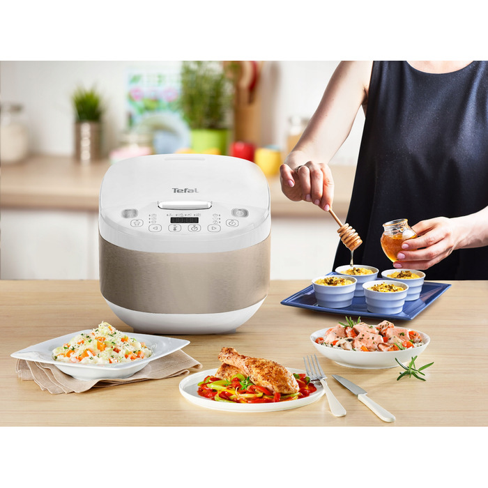 Мультиварка Tefal SimplyCook Plus RK6221E1, 12-в-1, 4 л, з кошиком