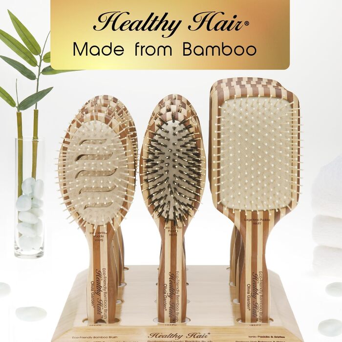 Щітка для волосся Olivia Garden Healthy Hair Bambus Ionic Paddle, HHP6 (1 шт.)