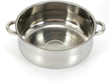 Паровий котел з нержавіючої сталі, 4 контейнери для приготування на пару, з кришкою з термостійкого скла (28 см)