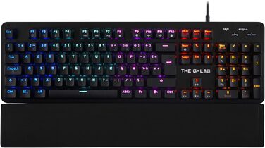 G-LAB Keyz Carbon-E RGB Механічна ігрова клавіатура (синій перемикач) чорна