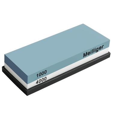 Набір для заточування ножів Schleifstein: двосторонній точило з зернистістю 1000/4000, з антиковзким тримачем