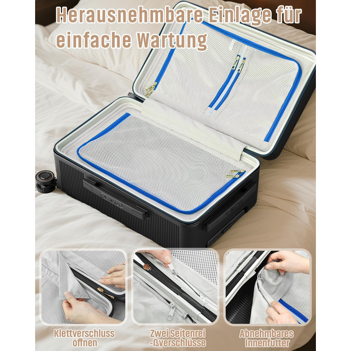 Чемодан Joyway ABS з жорсткою оболонкою, ручний багаж 56 см, з TSA замком, білий