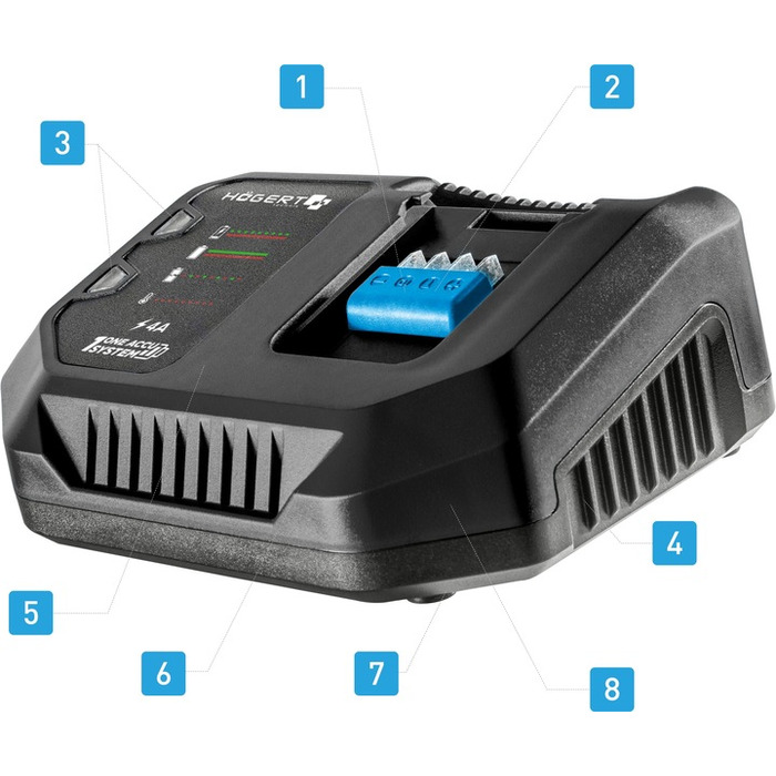 Акумуляторний шуруповерт Hoegert Technik 18 V HT2E223-B24