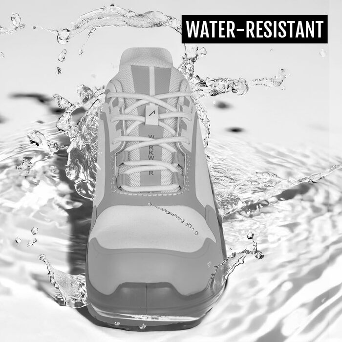 Робочі черевики ACE Constructor S3 - легкі, неслизькі та водовідштовхувальні - захисне взуття для жінок та чоловіків 44 EU білі