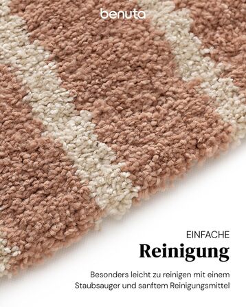 benuta Listening Kids Rug Gobi - Acrylic - Rectangular & in Style: Children's Motifs, Stripes, Scandi Living - Easy Care for Living Room, Bedroom, Blue, 160x230 cm 160 x 230 cm (Rectangular) Blue