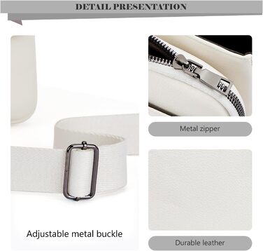 Сумка-органайзер на шию MUIIKOLA для смартфонів з RFID-захистом, веганська шкіра, бежевий. Сумка через плече для жінок з широким ременем та гаманцем.