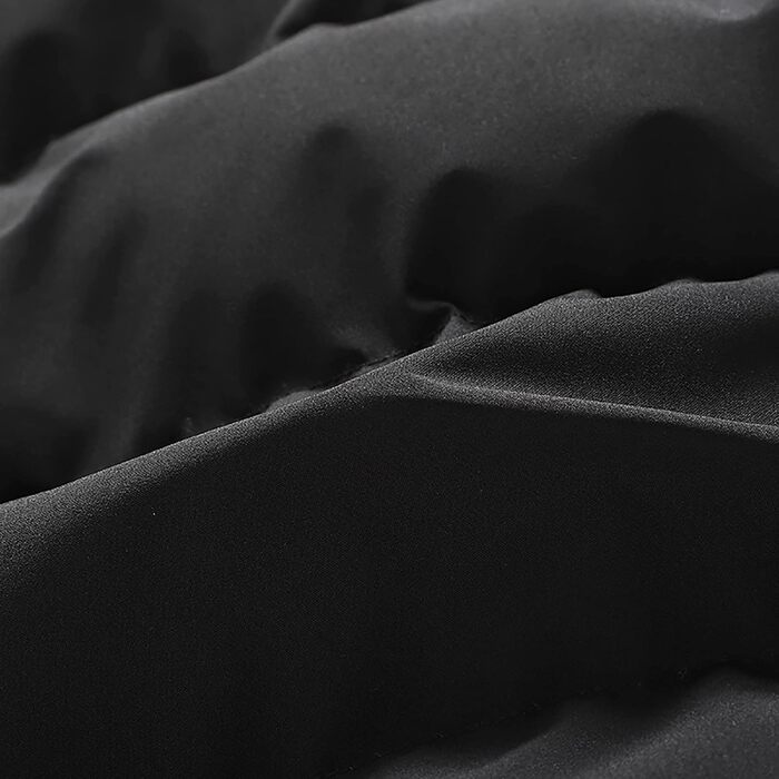 Чоловіча пухова жилетка для активного відпочинку, тепла степкова жилетка Oversized з кишенями, чорна, 4XL