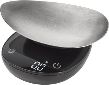 CASO FinoCompact Kitchen Scale - Battery-Free Kinetic Energy Scale - 5kg Capacity, 1g Increments - Testsieger