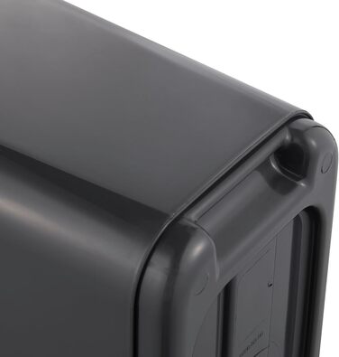 Преміум відро для сміття Keeeper з кришкою-відкидним механізмом, Soft Touch, Magne, графіт-сірий (10 л, Graphit 2)