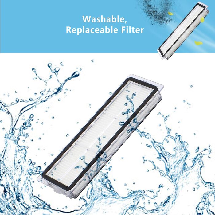 Набір аксесуарів Geoviizon для Dreame L10 Ultra/L10s Ultra: щітка, фільтри HEPA, мішки для пилу, щітки-бічні, моп-подушки (21 шт.)