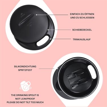 Термокружка Ideus 470 мл з нержавіючої сталі, подвійні стінки, ізоляція, з кришкою-ковпачком, протиковзкий наклад, зелений/рожевий (Leopard Rosa)