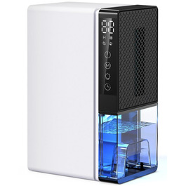 Електричний осушувач повітря 2800 мл з нічним режимом та 7-кольоровим нічним світлом, тихий осушувач для дому, з таймером для ванної кімнати та спальні