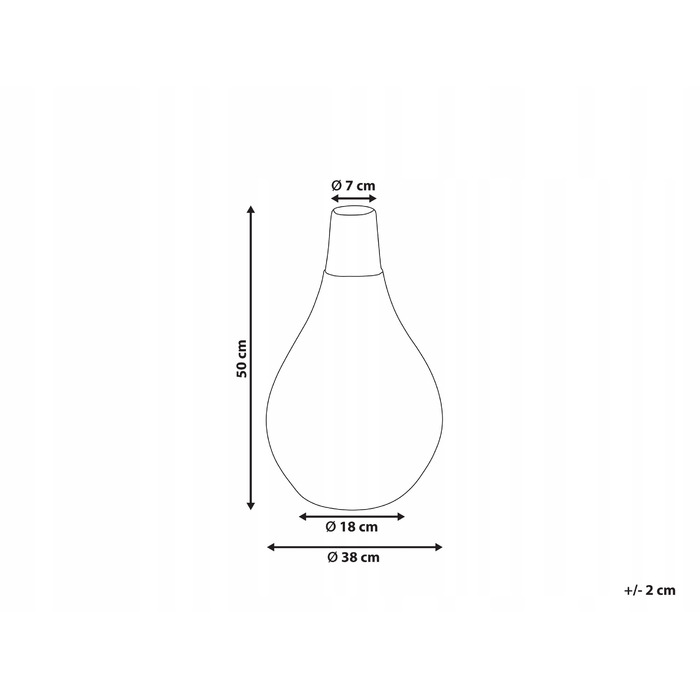 Керамічна ваза Beliani, 38 x 50 см