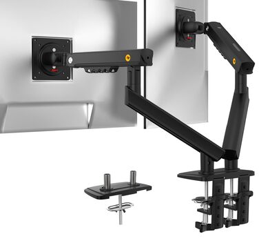 Кронштейн для двох моніторів NB Ergonomic Smoovex (17-32 дюйми), двоплечий, чорний