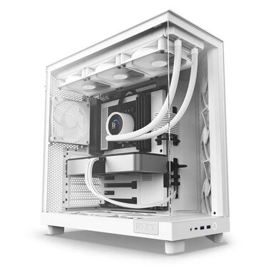 Комп'ютерний корпус NZXT H6 Flow білий