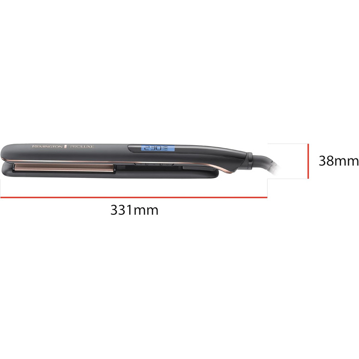 Випрямляч для волосся Remington Proluxe S9150B: широкі керамічні пластини, технологія OPTIheat, цифровий дисплей