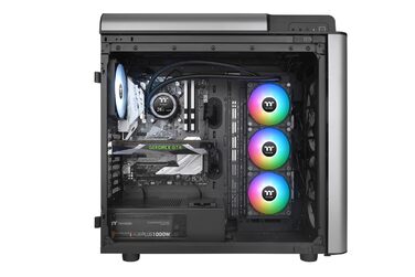 Система водяного охолодження Thermaltake TH360 V2 Ultra ARGB Sync з LCD 2.1' (480x480), 3x 120mm вентилятори, сумісна з Intel LGA1851/1700 та AMD AM5/AM4, чорний колір