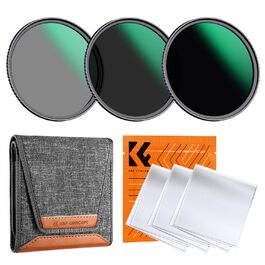 Фільтр ND K&F Concept 67мм ND8/ND64/ND1000 (Nano Dazzle) + Чохол + Салфетки - Набір нейтральних фільтрів для фотокамер
