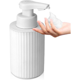 Phneems Automatic Soap Dispenser Electric Soap Dispenser Sensor with Sensor Automatic Foam Soap Dispenser Automatic Foam Dispenser No Touch Foam Dispenser for Bathroom, Kitchen, Office USB White