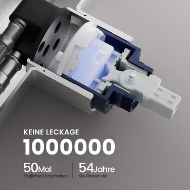 Кран кухонний CECIPA з висувною лійкою, високотискний, з двома режимами розпилення, поворотний на 360°, з нержавіючої сталі, матовий